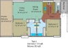 2 bedroom 2 bath 1173 square feet (west end unit)